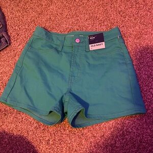 Old Navy kids Teal High Waist Shorts